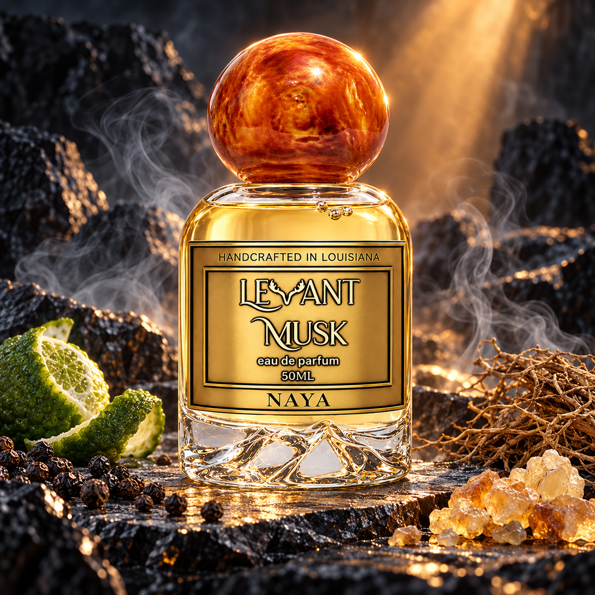 NAYA by Levant Musk, cinematic fragrance hero